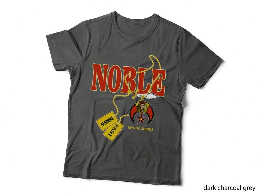 Shriner Noble Aeaonms 1893 Dog Tag Masons Christmas New Year T-Shirt