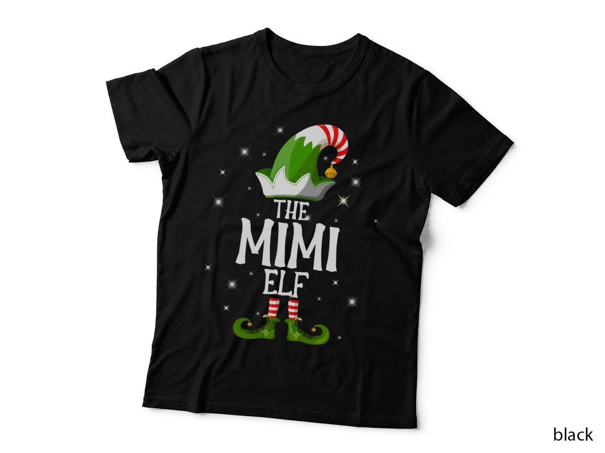 The Mimi Elf Family Matching Group Christmas Sweatshirt T-Shirt