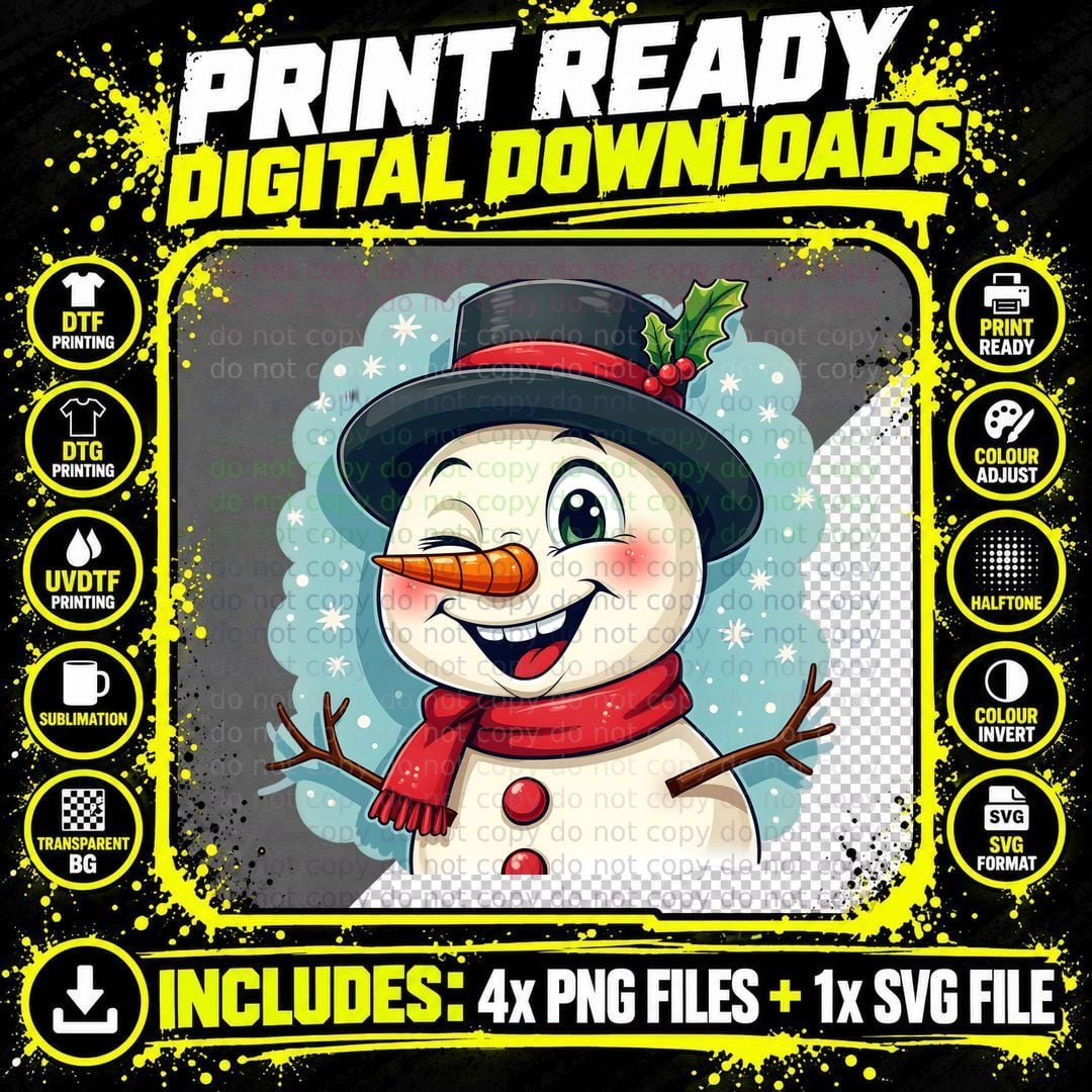 Traditional Christmas Portrait Graphic Tee Png SVG Digital Bundle
