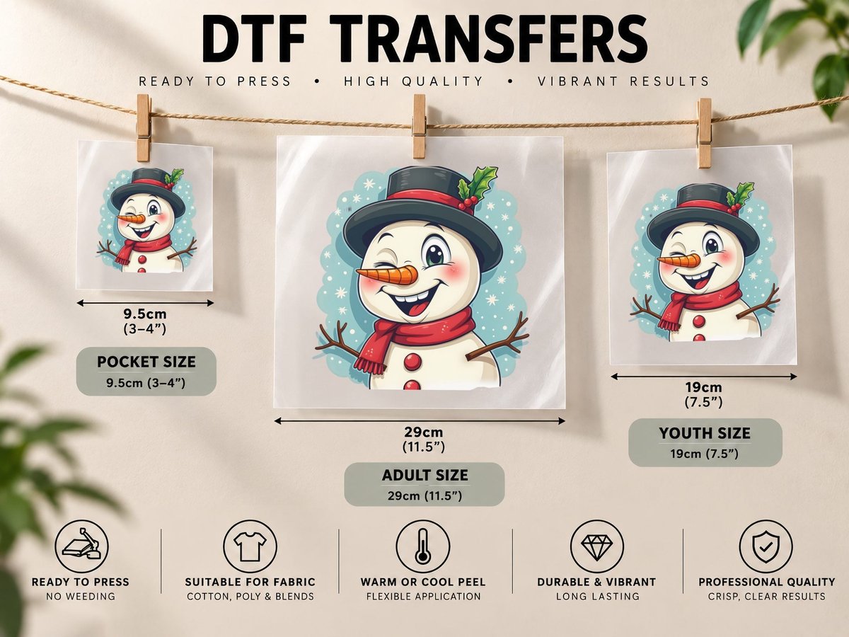 Traditional Christmas Portrait Graphic, Holiday 2 DTF Transfer Iron On