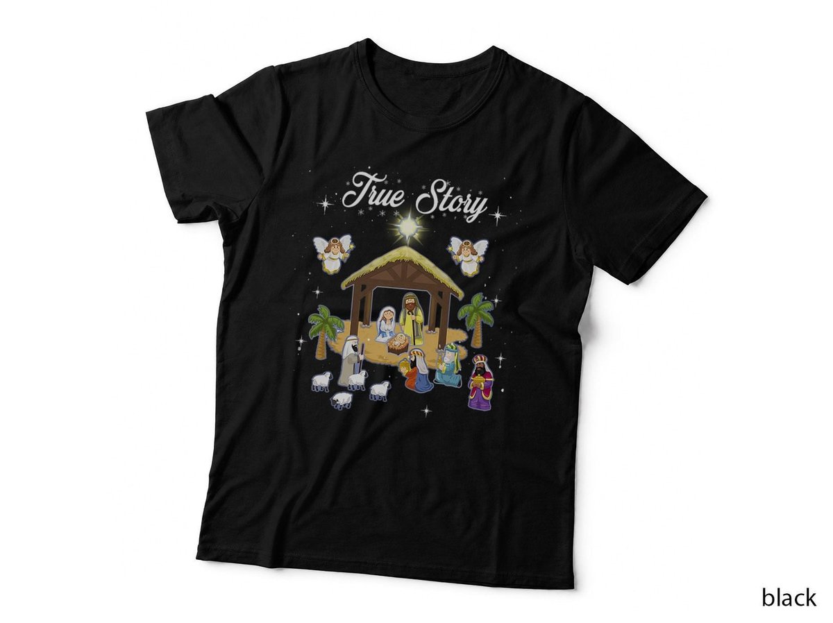 True Story of Jesus Birth Christmas Nativity Catholic T-Shirt