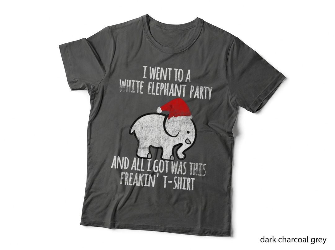 White Elephant Christmas Fun T-Shirt Gift Exchange Contest