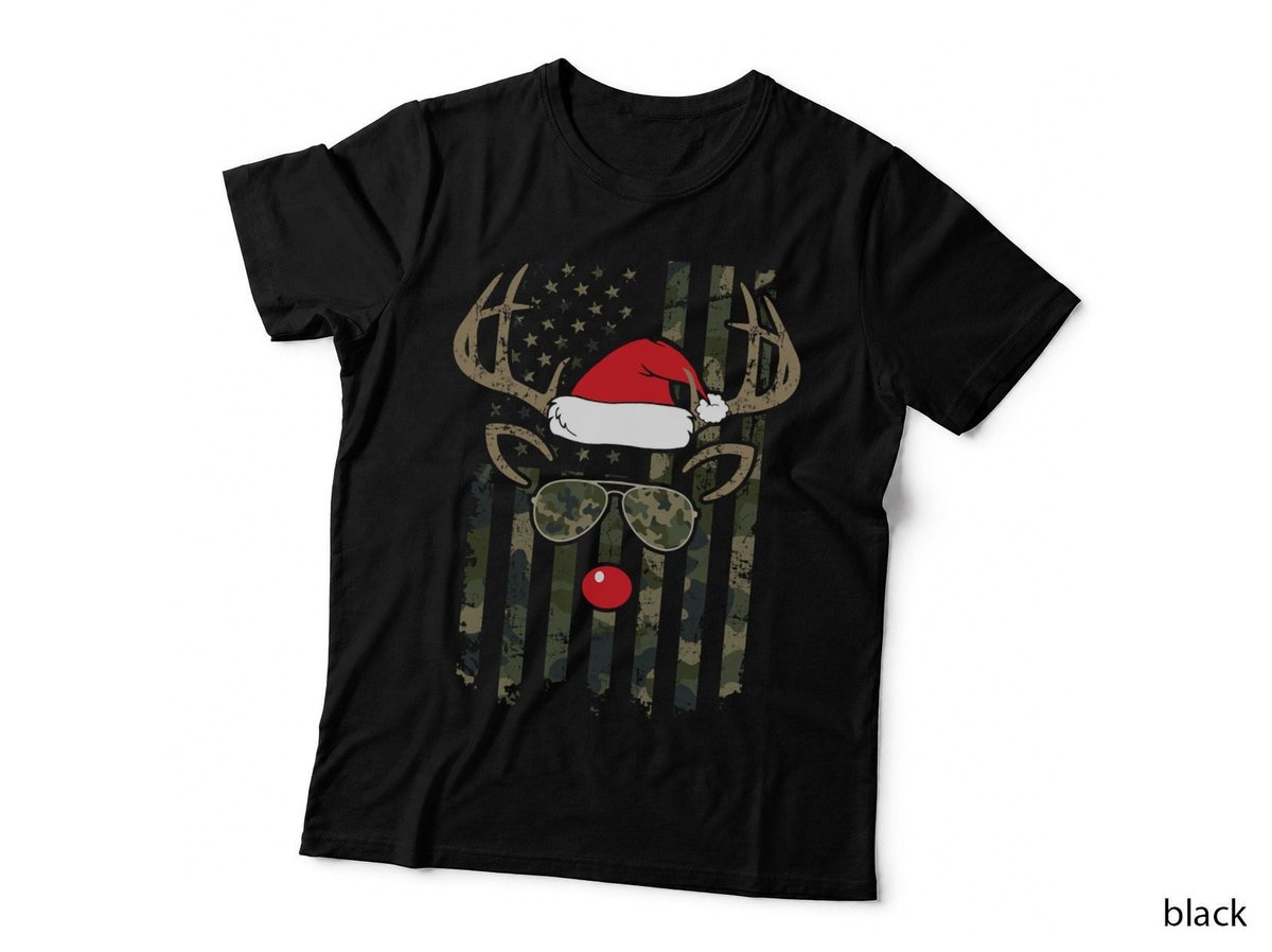 Whitetail Buck Bow Hunter Camo Funny Deer Hunting Christmas Pullover Hoodie