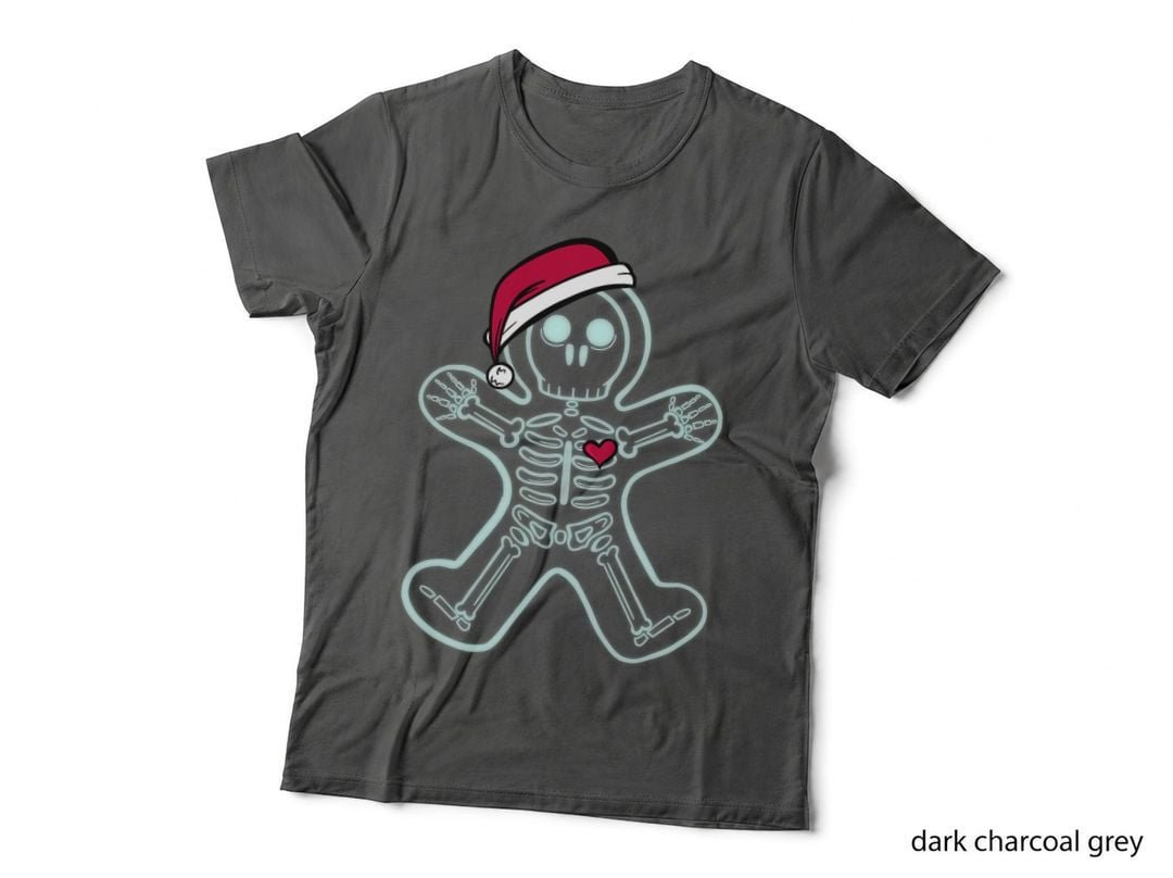 X-Ray Gingerbread Man Skeleton Christmas Nurse Xray Tech T-Shirt