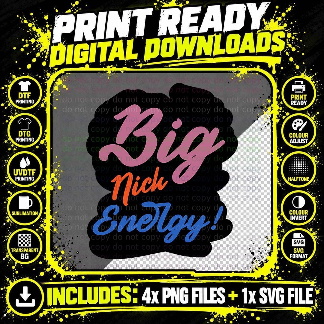 Big Nick Energy, Funny Vintage Santa Claus Wink Png SVG Digital Bundle