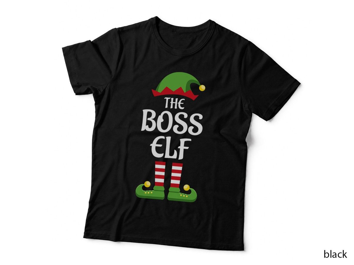 Boss Elf Family Matching Group Christmas T-Shirt