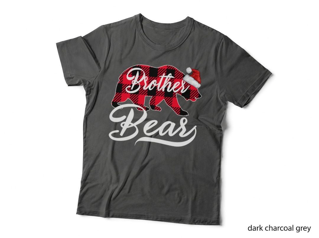 Brother Bear Christmas Plaid T-Shirt, Holiday Buffalo Check