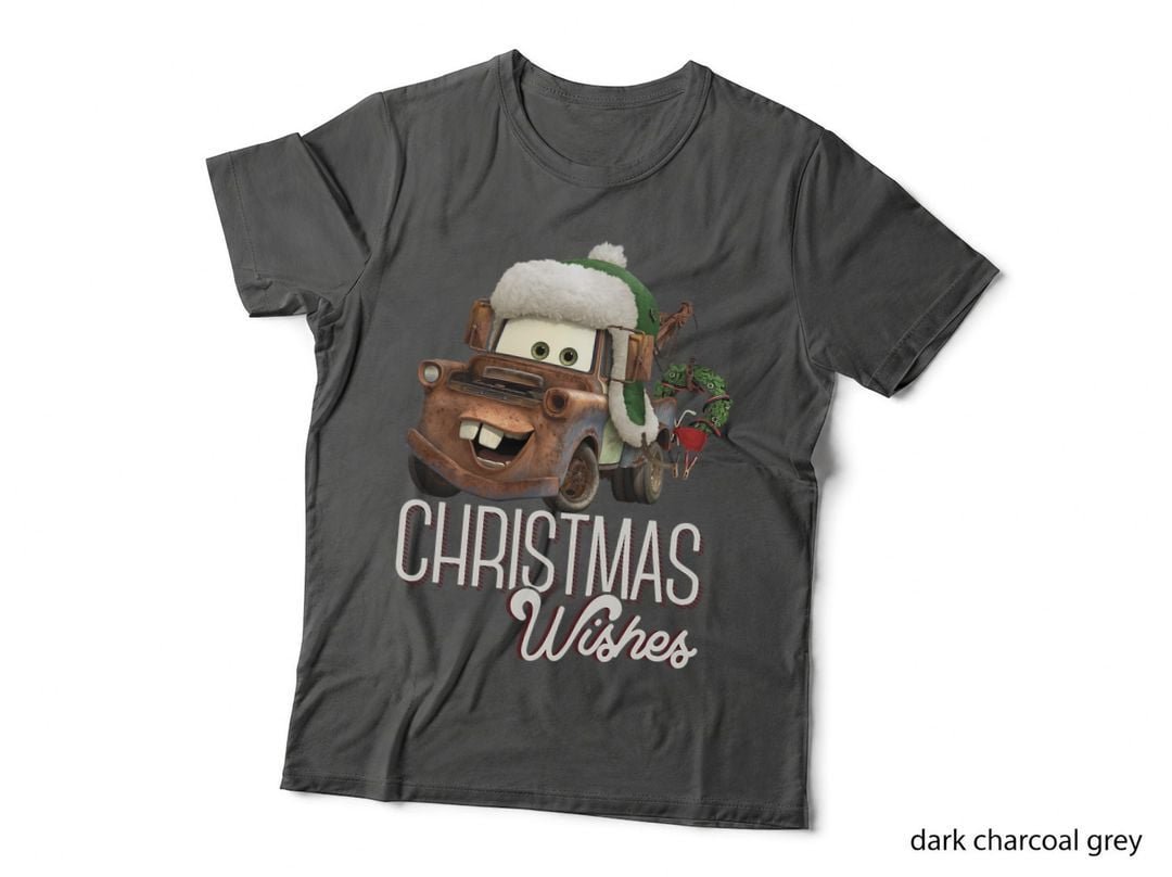 Cars Tow Mater Christmas Wishes Portrait T-Shirt