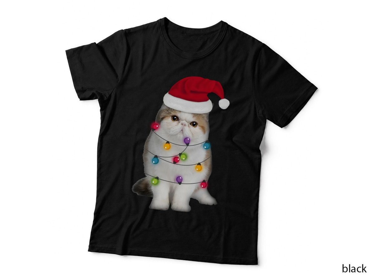 Cat Noel T-Shirt, Festive Christmas Theme, Pet Lover Apparel