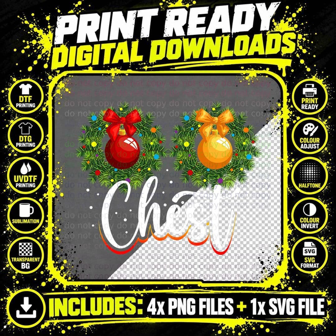 Chest Nuts Christmas Funny Couples Christmas Chestnuts Png SVG Digital Bundle
