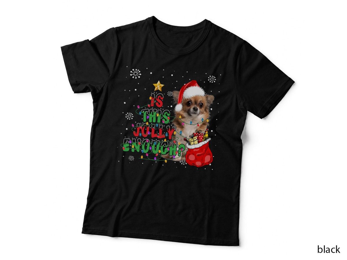Chihuahua Christmas T-Shirt, Festive Holiday Design, Pet Lover Apparel