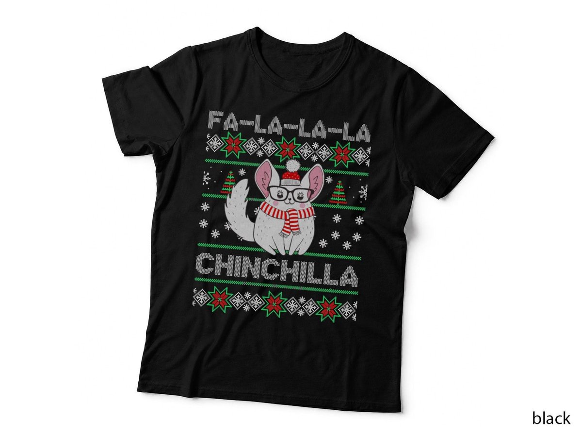 Chinchilla Ugly Christmas Sweater Pullover Hoodie, Holiday Gift T-Shirt