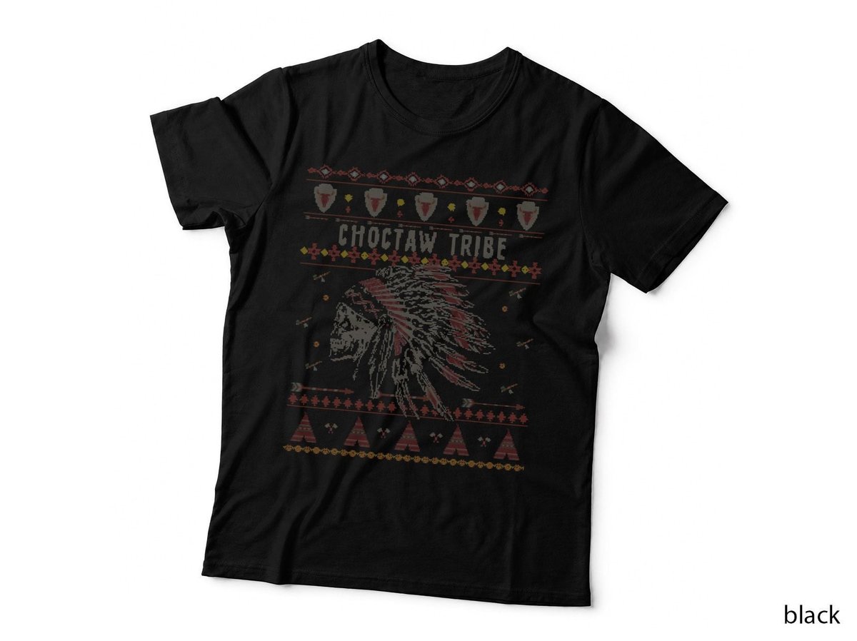 Choctaw American Indian Tribe Ugly Christmas Holiday Fun T-Shirt