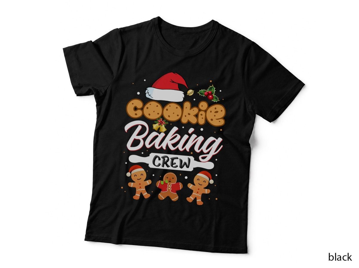 Christmas Cookie Baking T-Shirt, Festive Holiday Theme, Cookie Lovers Gift