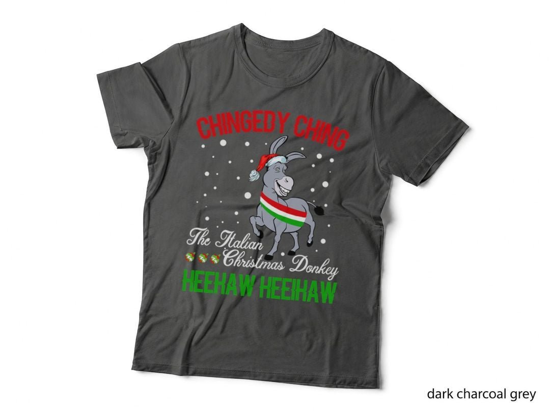 Christmas Donkey Italian Xmas Gifts for Men Women T-Shirt