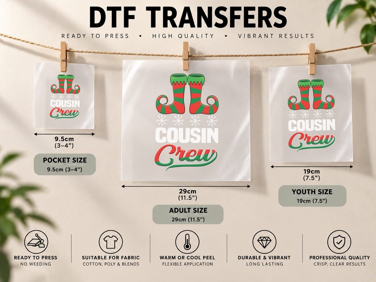 Christmas Elf Boots, Festive Holiday Style, Holiday Crew DTF Transfer Iron On