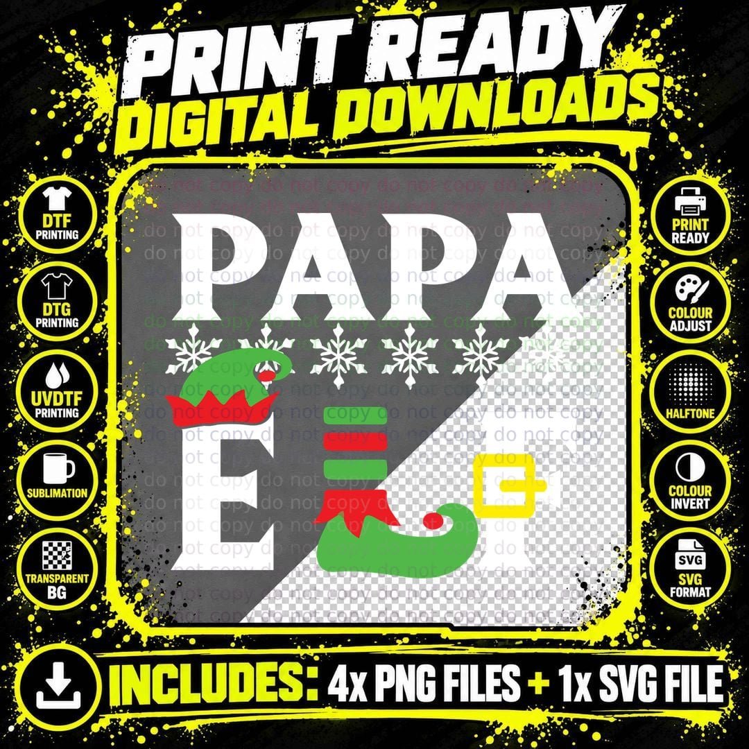 Christmas Elf Foot T-Shirt, Festive Holiday Print Png SVG Digital Bundle