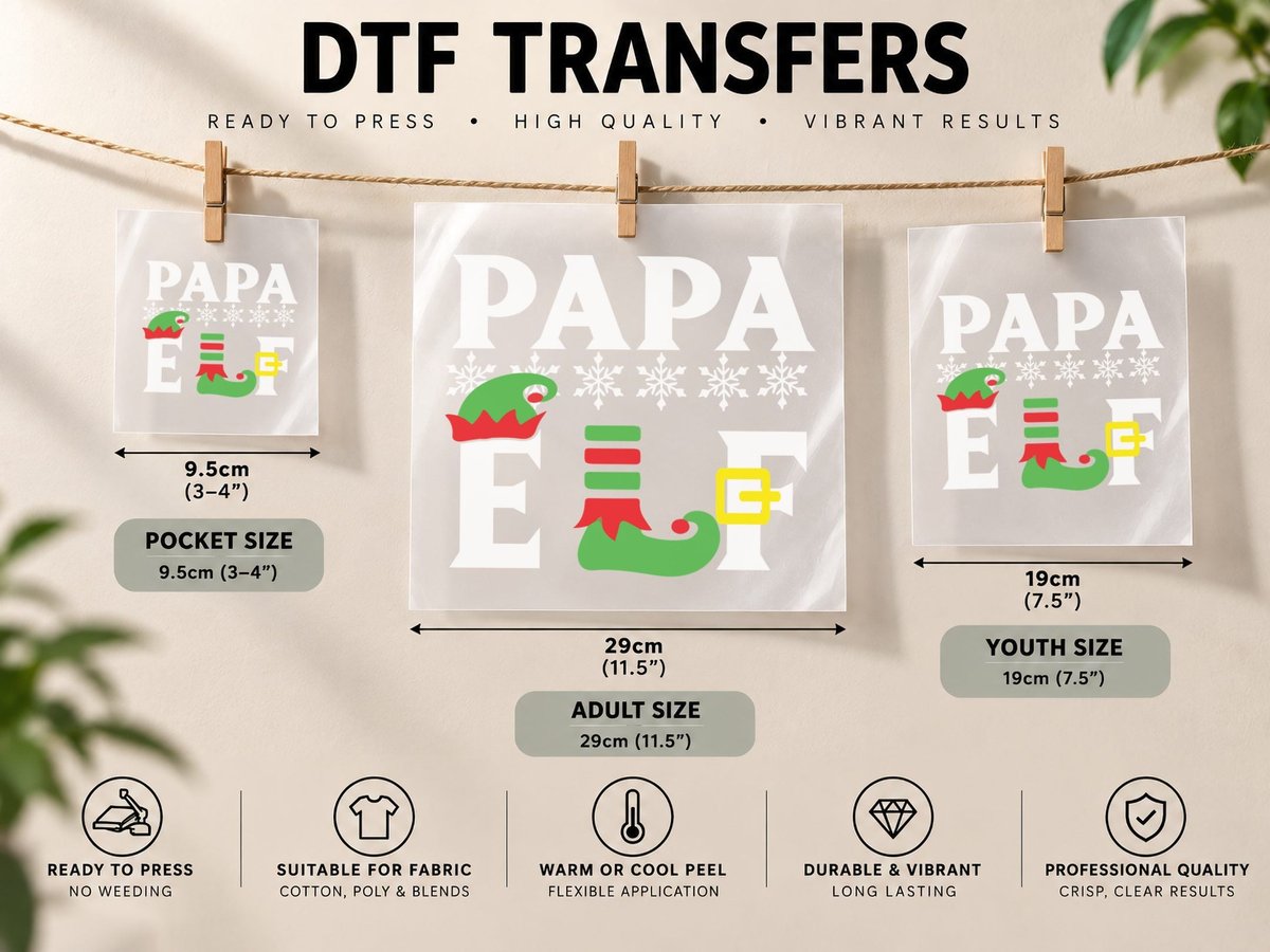 Christmas Elf Foot, Festive Holiday Print DTF Transfer Iron On