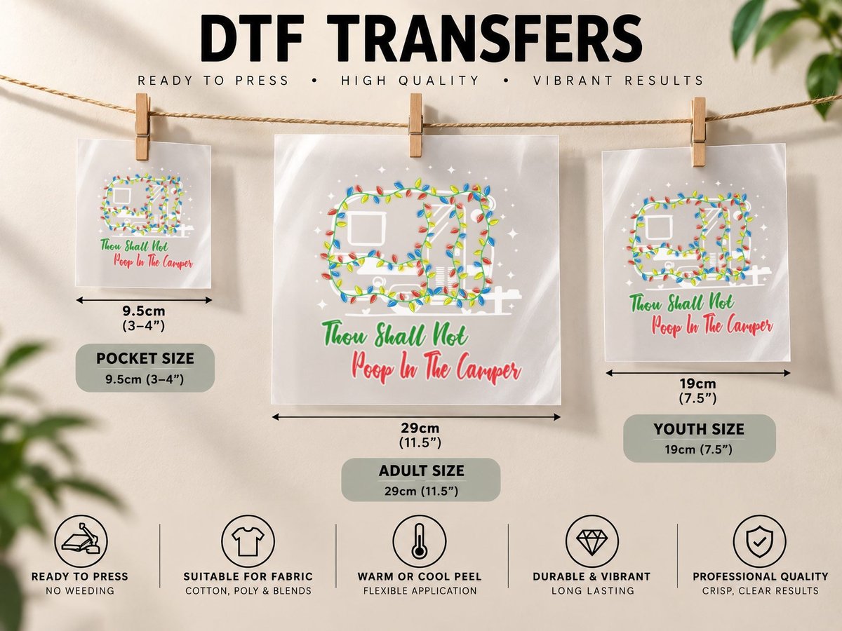 Christmas Holiday Lights, Festive Holiday Print DTF Transfer Iron On