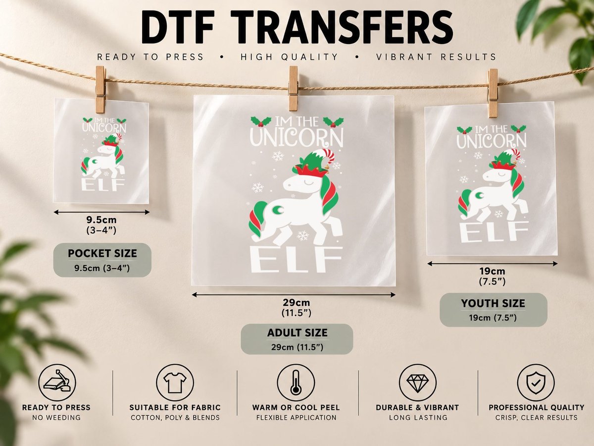 Christmas Holly Berry, Festive Holiday Design DTF Transfer Iron On
