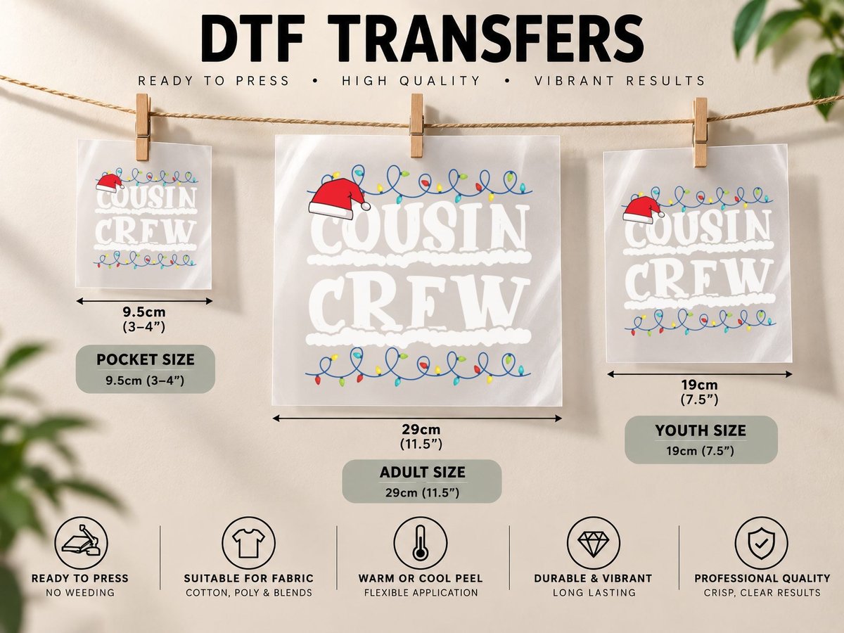 Christmas Lights, Festive Holiday Style DTF Transfer Iron On