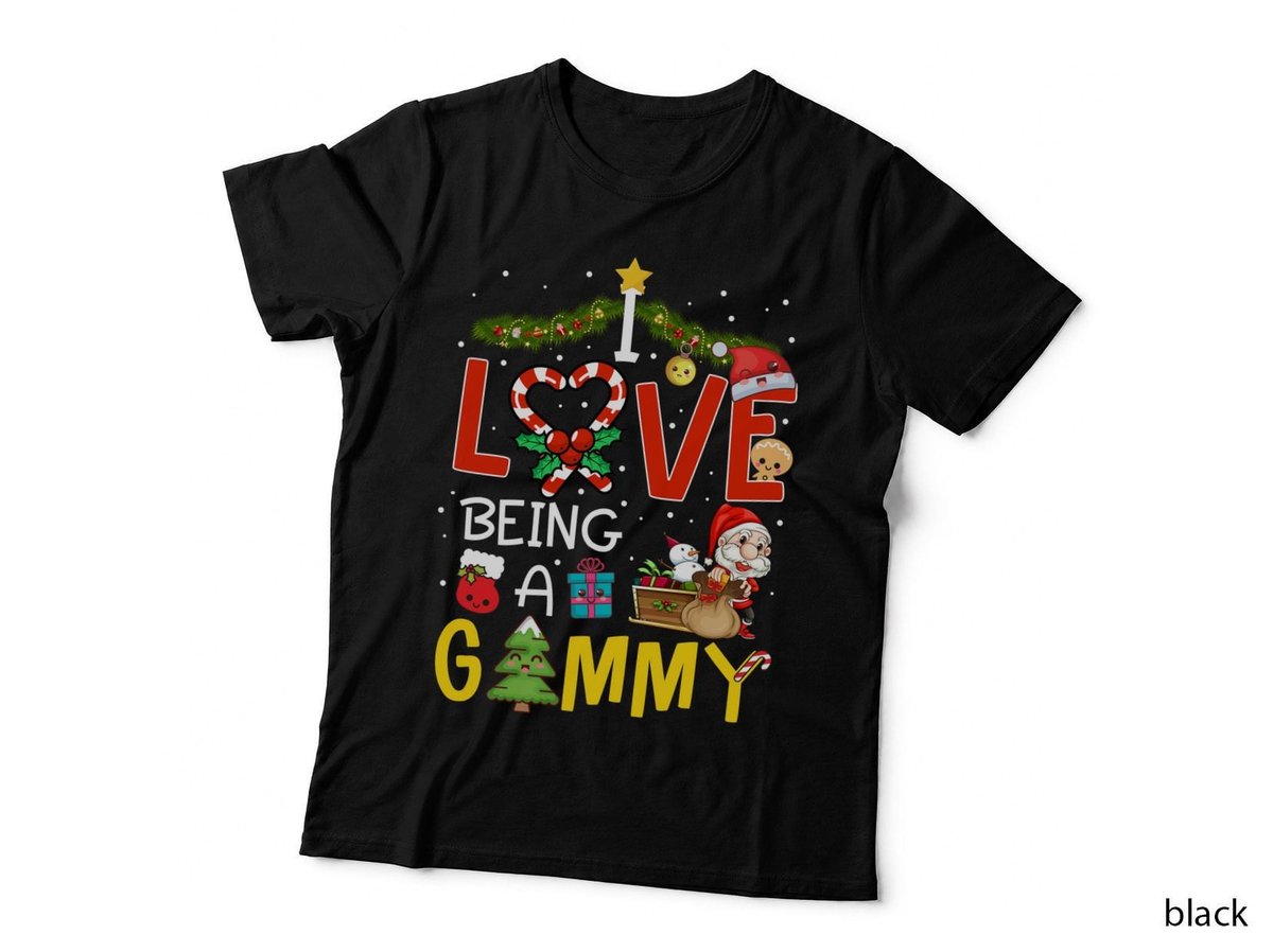 Christmas Love Gummy T-Shirt, Festive Holiday Print, Xmas Gift Idea