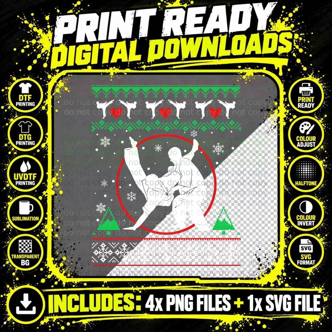 Christmas Nordic Sweater T-Shirt, Festive Nordic Style Png SVG Digital Bundle