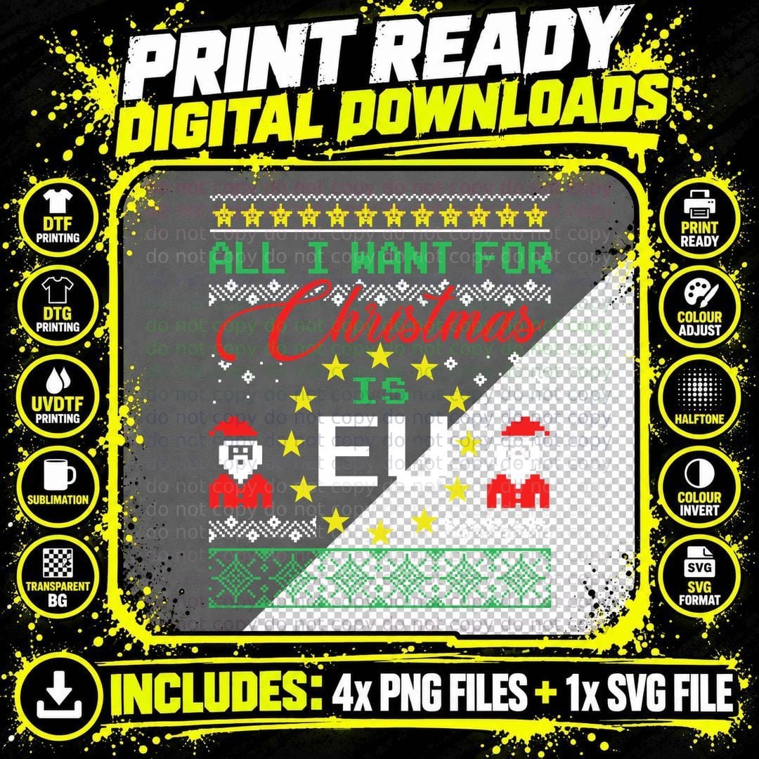 Christmas Pac-Man T-Shirt, Retro Gaming Christmas Png SVG Digital Bundle