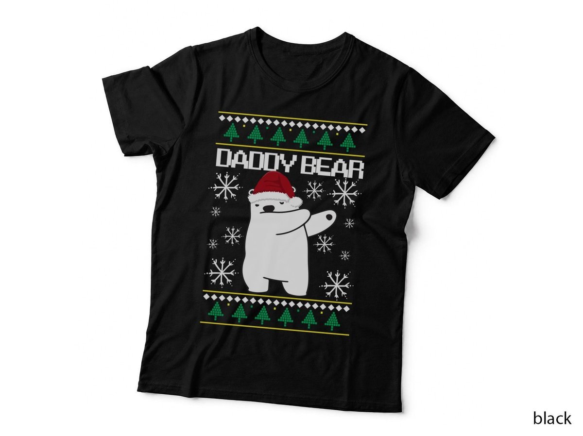 Christmas Polar Bear T-Shirt, Festive Holiday Theme, Winter Wonderland Print