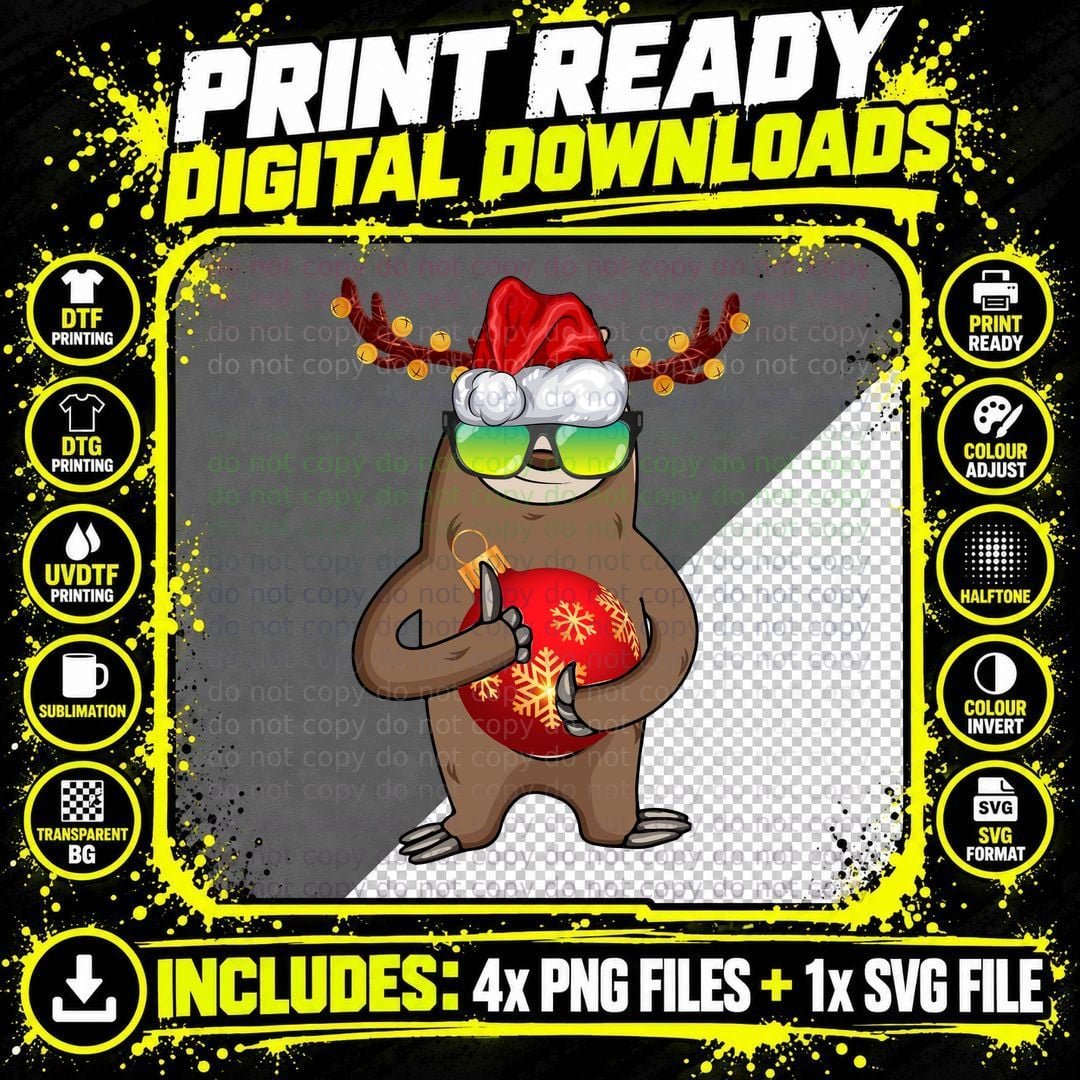 Christmas Reindeer T-Shirt, Festive Holiday Design Png SVG Digital Bundle