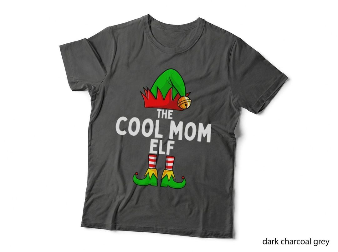 Cool Mom Elf Matching Family Christmas Women T-Shirt