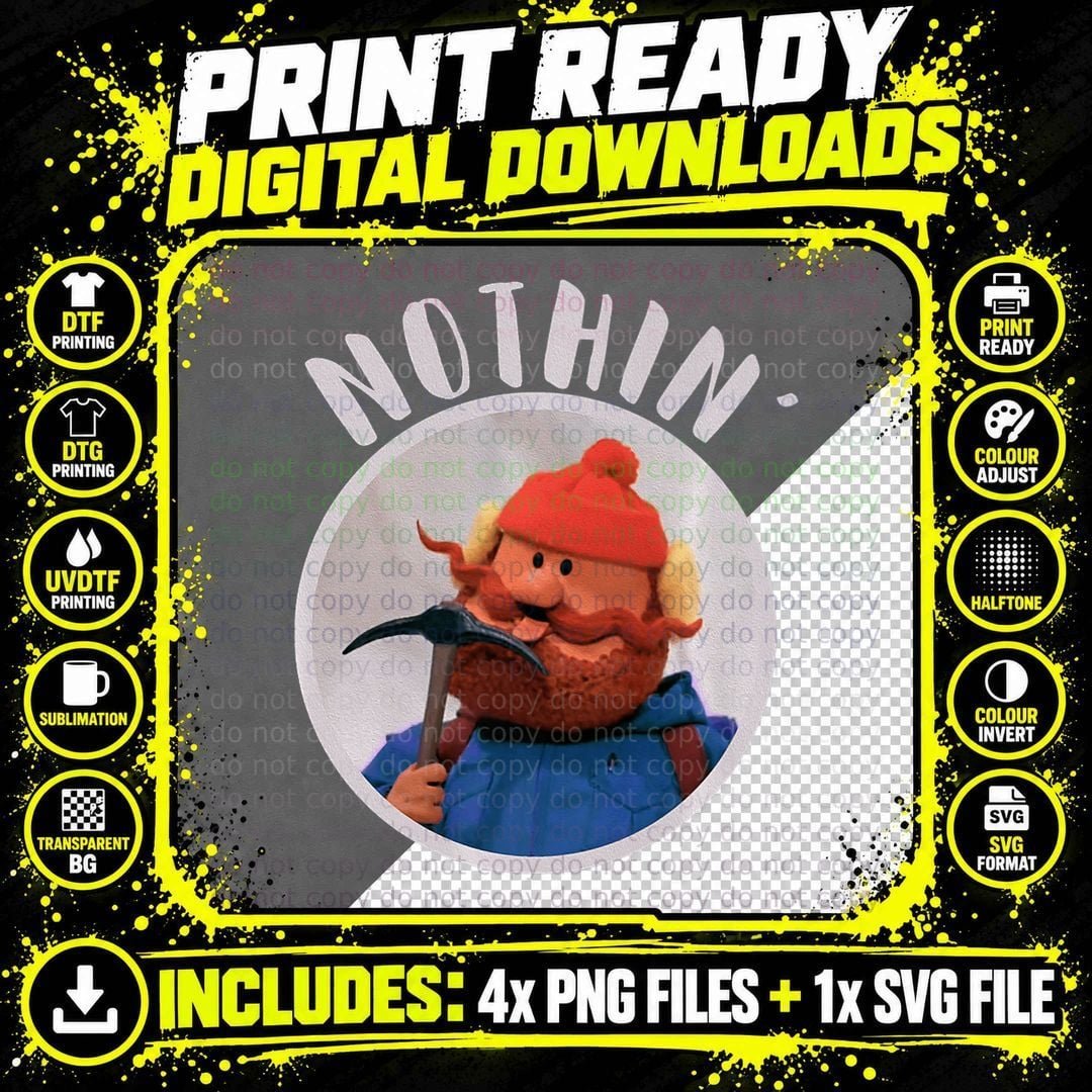 Cornelius of the Yukon Christmas Special Nothin' Png SVG Digital Bundle