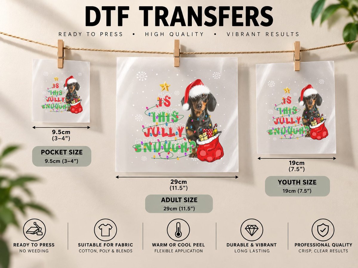 Dachshund Christmas Tree, Festive Holiday Style, Pet Lover DTF Transfer Iron On