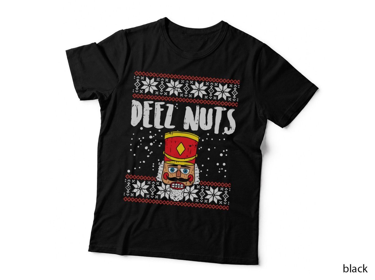 Deez Nuts Nutcracker Funny Ugly Christmas Sweater Meme Gift Pullover Hoodie