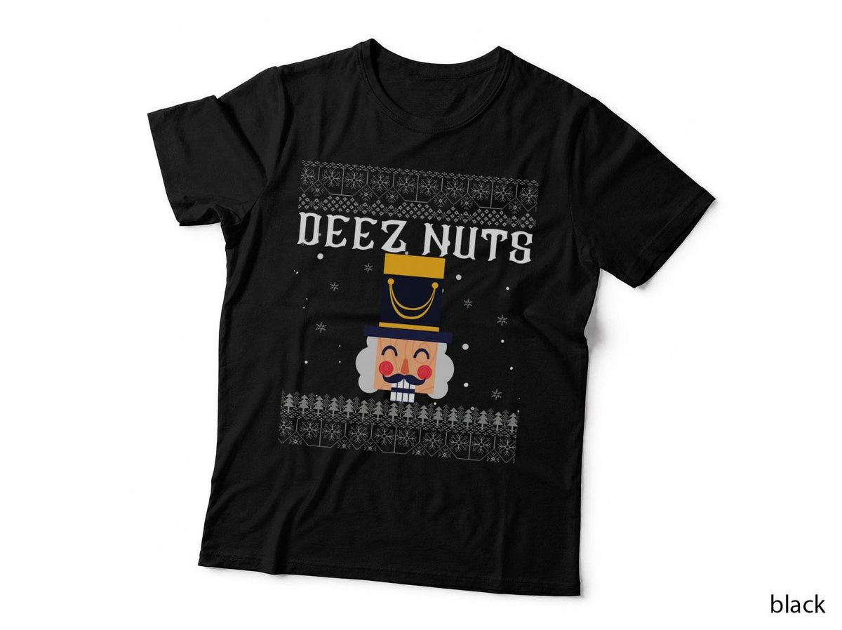Deez Nuts Nutcracker Ugly Christmas Sweater Funny Meme Gift Pullover Hoodie