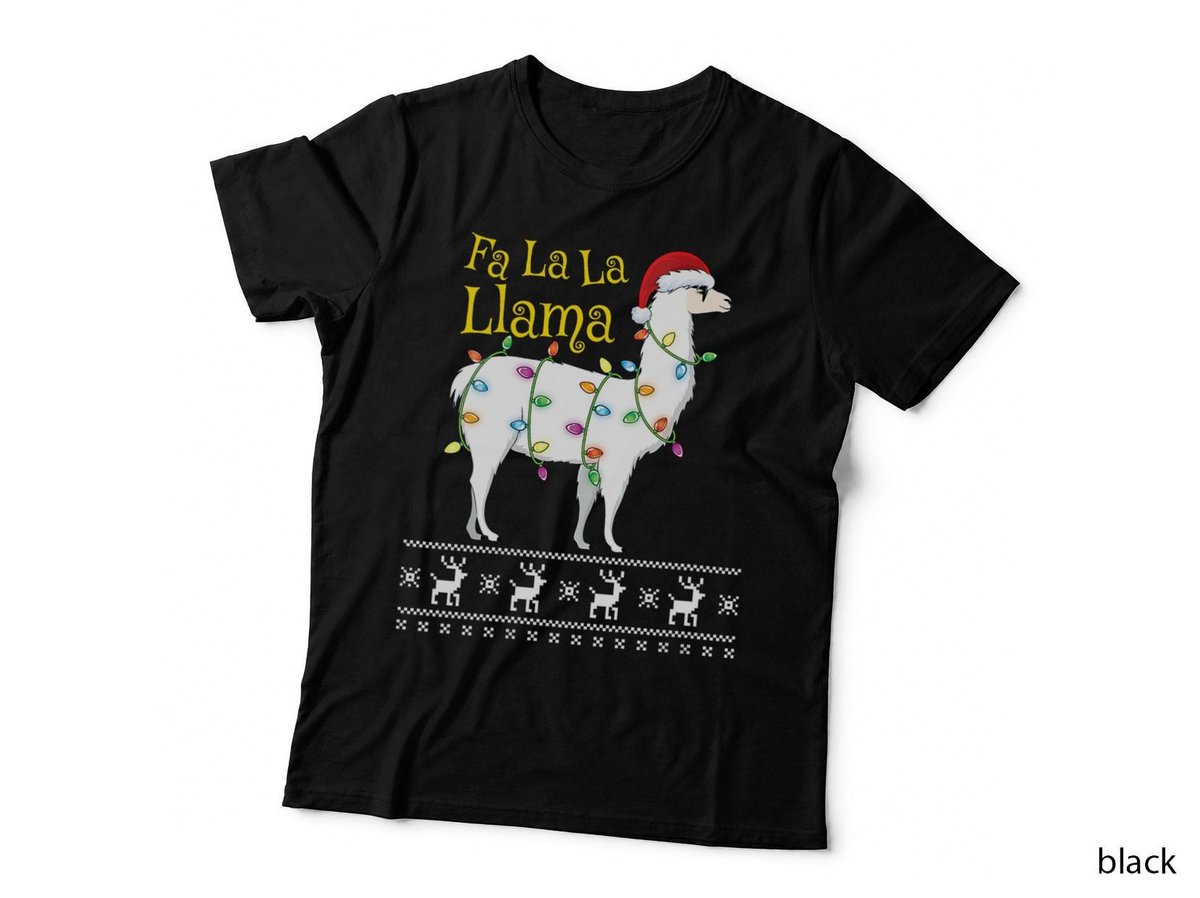 Fa La La Llama Christmas Funny Ugly Christmas Sweater T-Shirt
