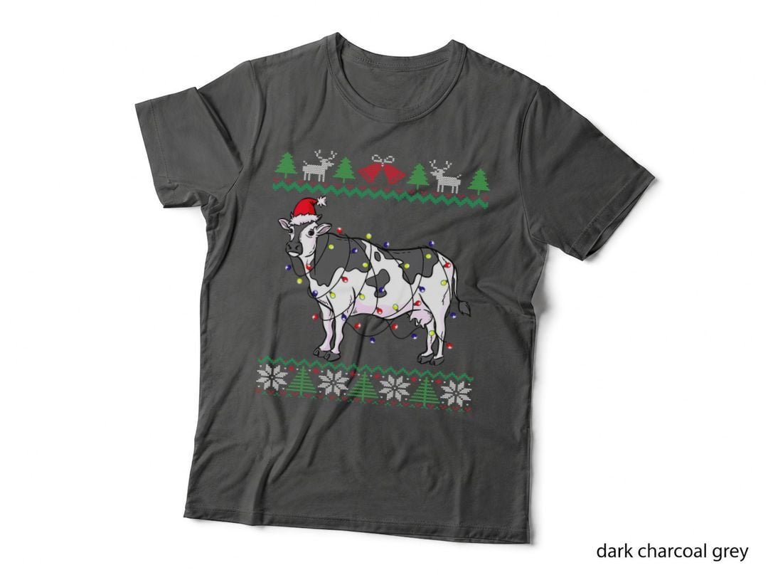 Funny Cow Ugly Christmas Sweaters T-Shirt