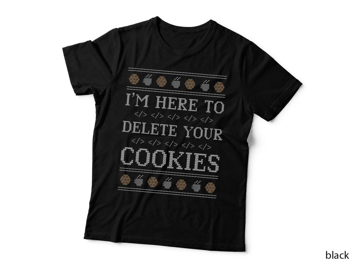 Funny Programmer Nerd Geek Christmas Cookies Ugly Sweater T-Shirt