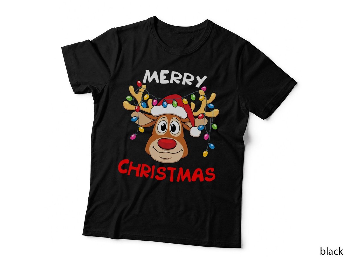 Funny Reindeer Xmas Family Merry Christmas T-Shirt