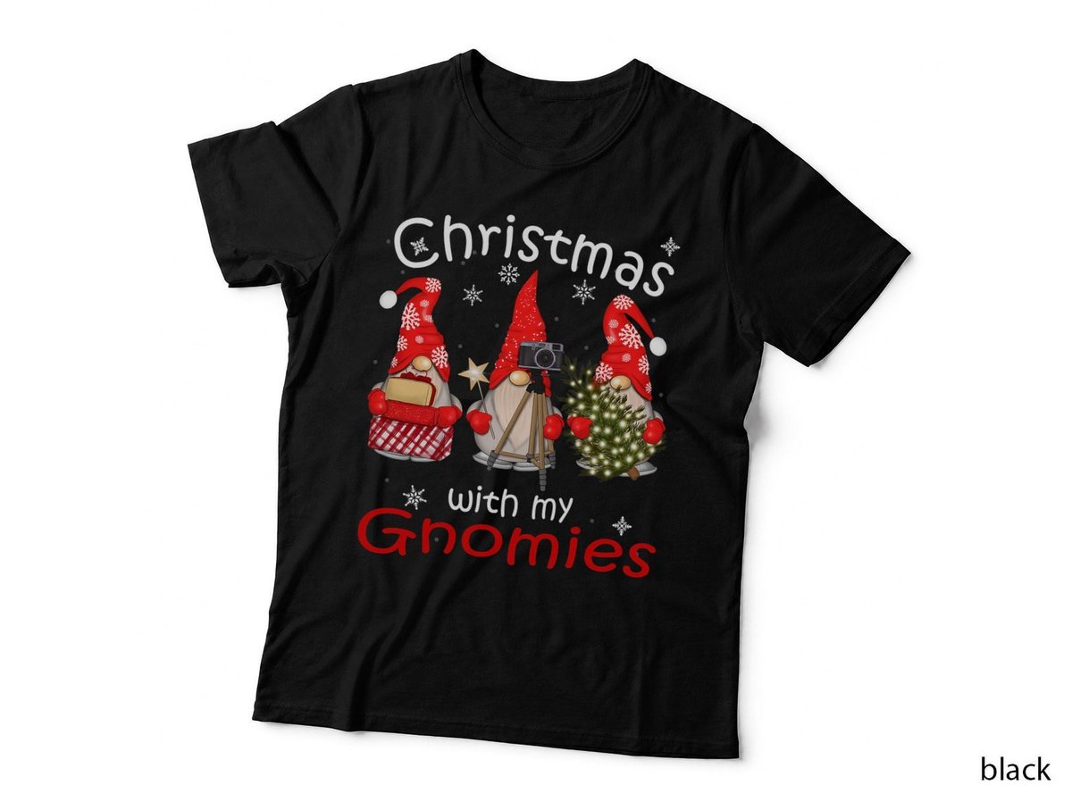 Gnome Family Christmas Shirts for Women Men - Gnomies Xmas T-Shirt