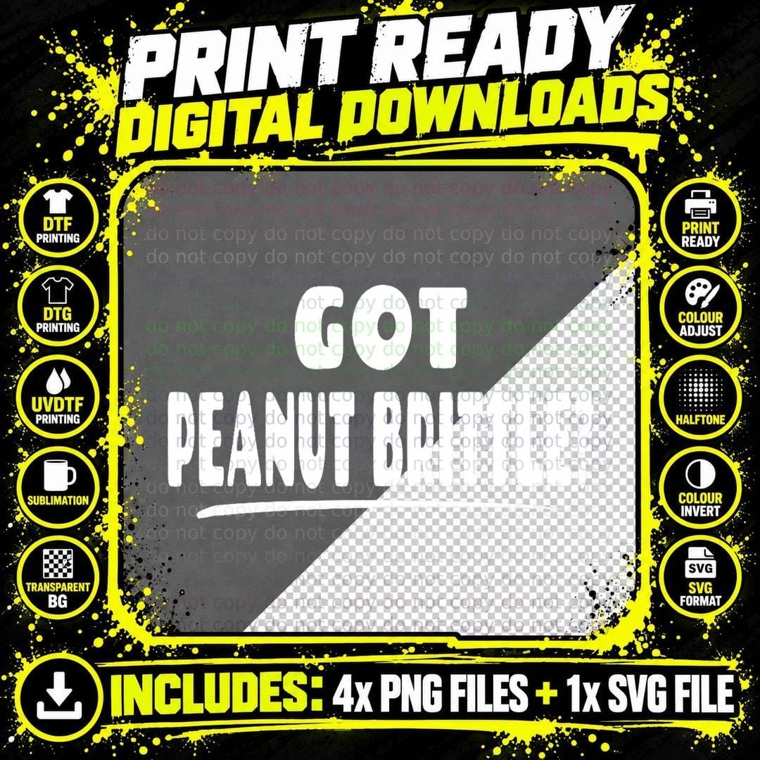 Got Peanut Brittle - Fun Christmas Food Artwork T-Shirt Png SVG Digital Bundle