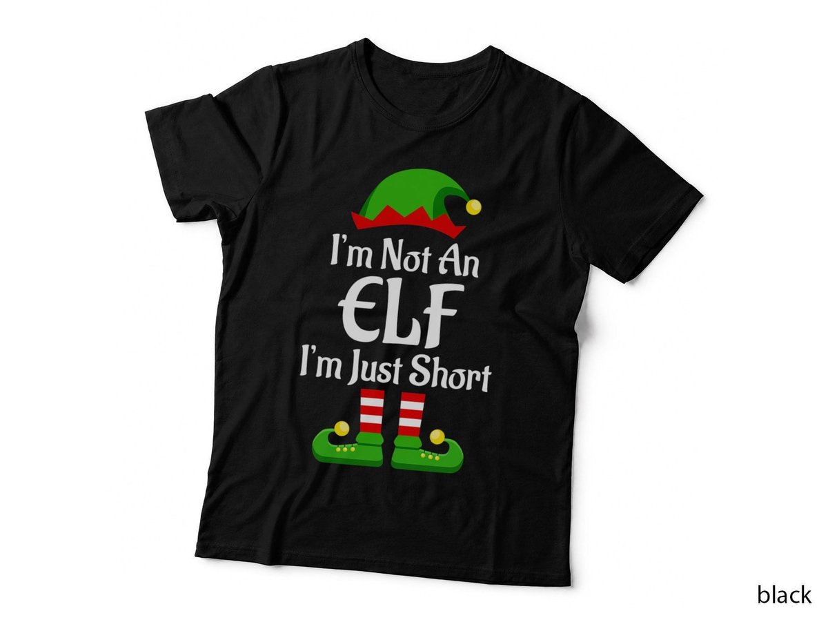 I'm Not an Elf Family Christmas Pjs Matching Men Women Kids T-Shirt
