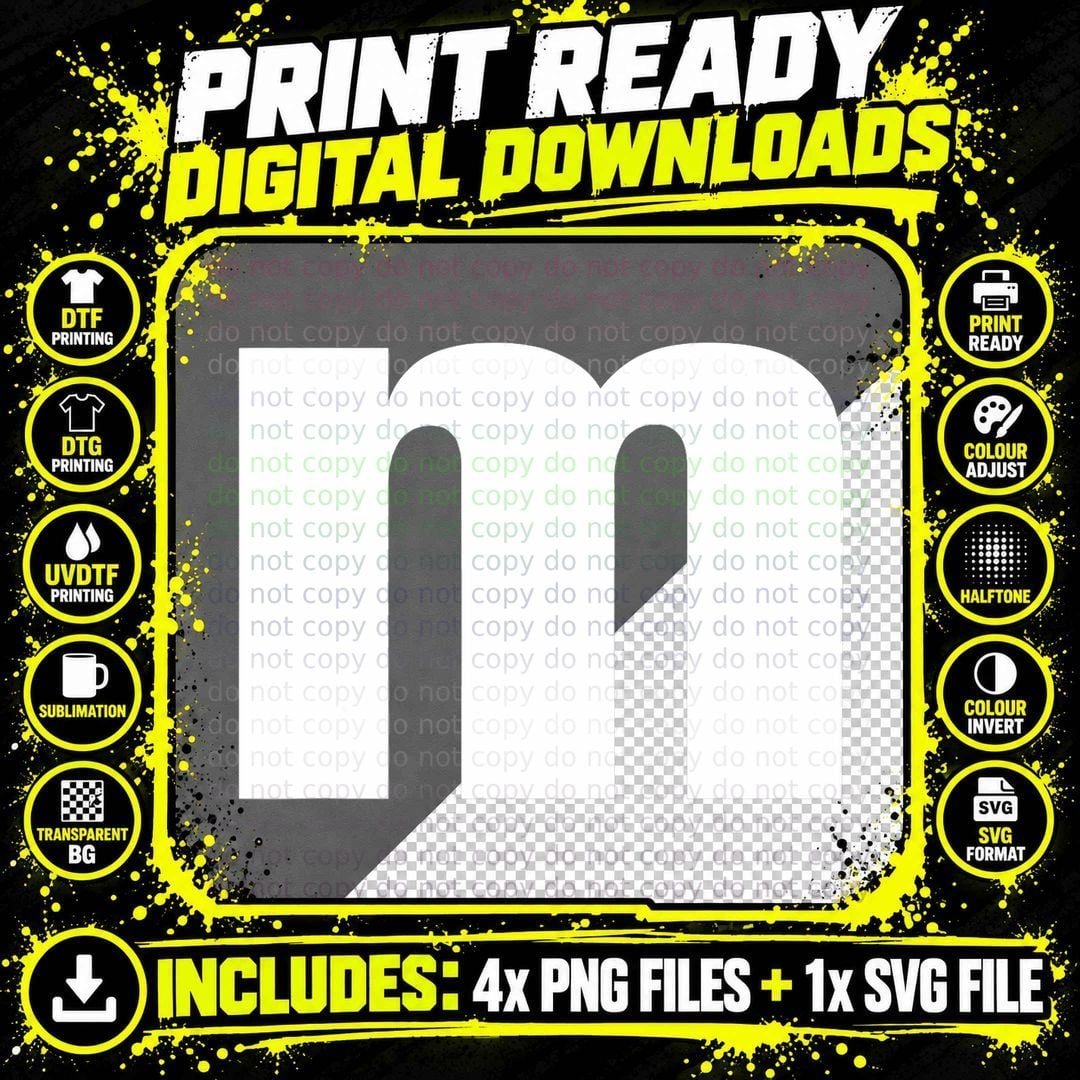Letter M Groups Costume Matching for Halloween or Png SVG Digital Bundle