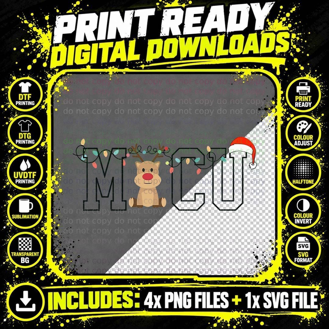 MICU Christmas Medical Intensive Care Unit Nurse ICU Png SVG Digital Bundle