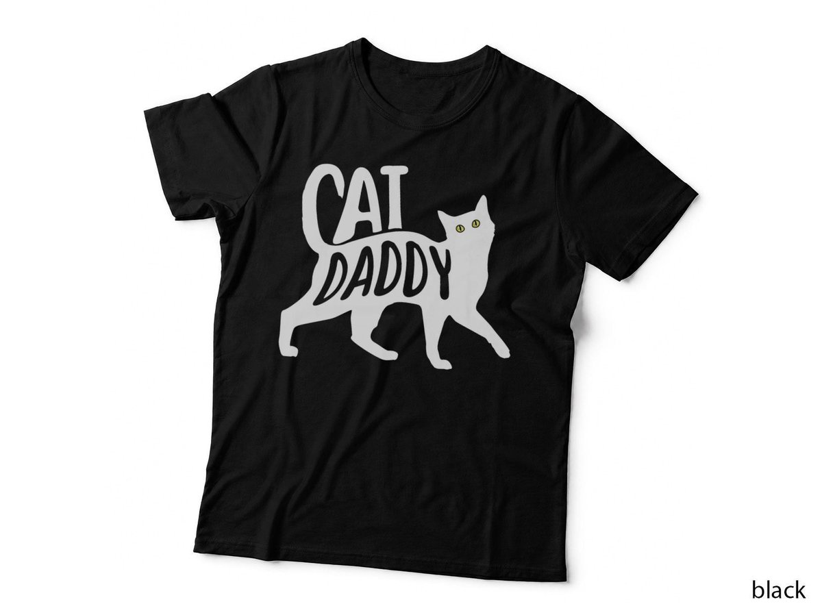 Mens Best Cat Dad Fathers Day Kitty Lover Daddy Papa Christmas T-Shirt