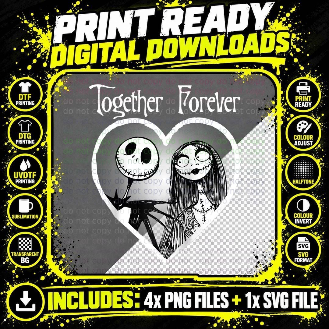 Nightmare Before Christmas Drip Heart, Christmas T-Shirt Png SVG Digital Bundle