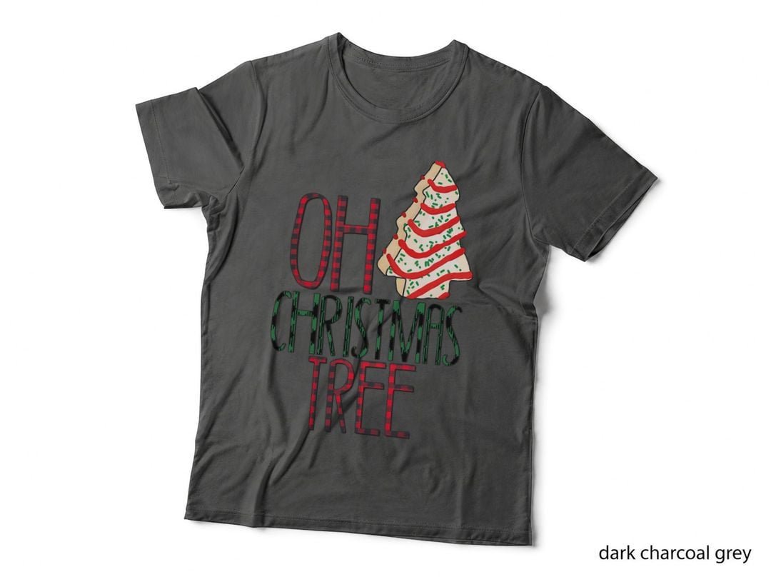 Oh Christmas Cake Tree. Funny Christmas Snack Cake. T-Shirt