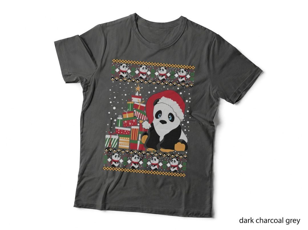 Panda Lover Gifts Animal Panda Ugly Sweater Christmas Xmas T-Shirt