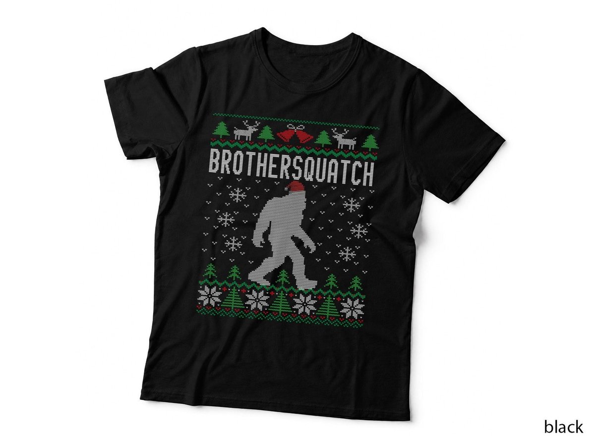 Ugly Christmas Family Sasquatch Brother T-Shirt