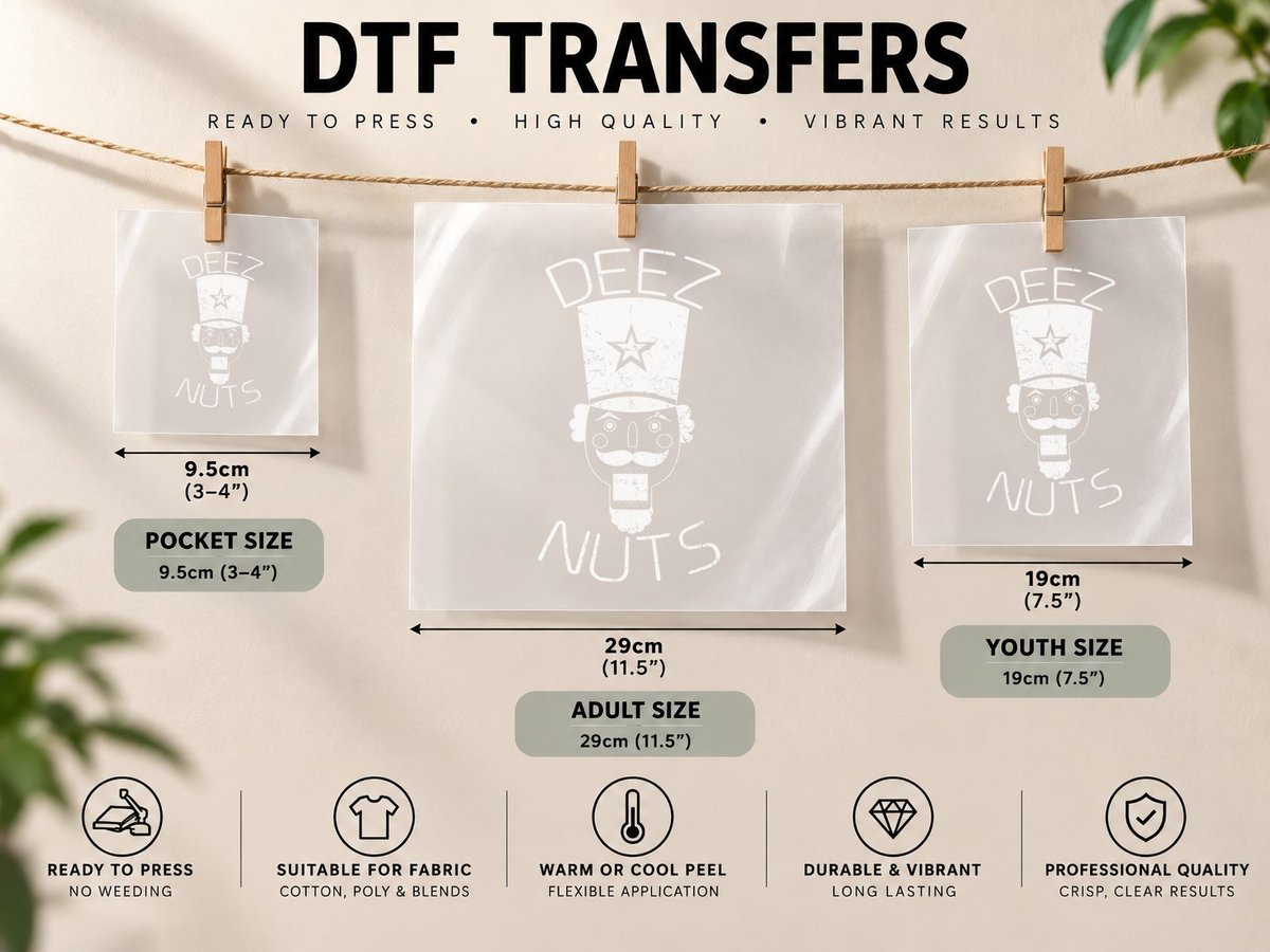 Ugly Christmas Nutcracker Deez Nuts Xmas DTF Transfer Iron On